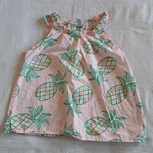 Gymboree girls size 12 pineapple top with hole